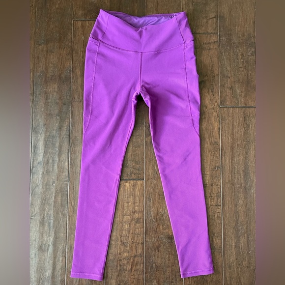 Calia by Carrie Underwood 7/8 Leggings ribbed color: Fuchsia Size: Small - Picture 5 of 5